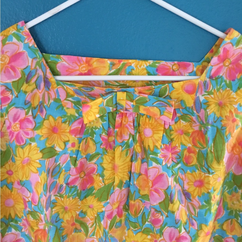 Retro Floral Swing Top for Summer